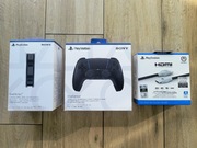 PAD SONY DUALSENSE PS5 + STACJA ŁADUJĄCA SONY NOWA + KABEL HDMI PowerA