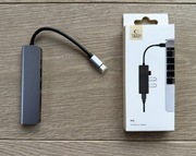 Tech-Protect V4 Hub Adapter 6w1 Grey USB-C | Aluminium | Bardzo dobry stan