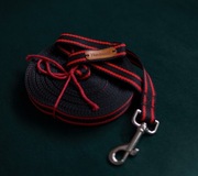 Smycz treningowa 10m czarno czerwona 