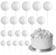 Kule na tort 8 szt białe