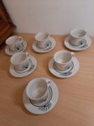 Zestaw do kawy espresso Tułowice PRL Unikat NOWE kolekcjonerskie