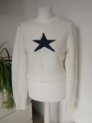 FB Sister damski sweter krótki biały r L