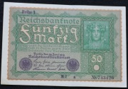 " Ros.62a  Reihe 1  50 Mark 1919.stan I-  (AU)     za 29,99 zl "
