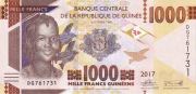 Gwinea 1000 franków 2018 P.48 UNC