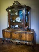 Komoda z serwantką w stylu Chippendale (oryginał)