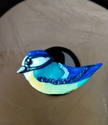 Magnes na lodówkę handmade Ptak Sikorka