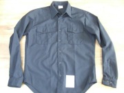 US NAVY winter shirt black ( L/L)