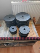 Sztanga 2w1 hantle - Zestaw 37KG