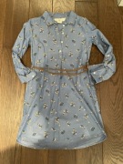 Dziecięca jeansowa sukienka H&M - rozmiar 140