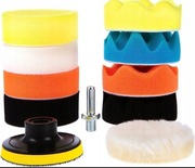 Zestaw gąbek polerskich do polerowania + adapter