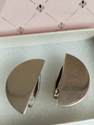 Klipsy,srebrne 925,autorska praca M.Zaremski ,lata 80-te