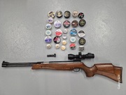 Wiatrówka Weihrauch HW 77 K  z dodatkami