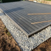 Deska kompozytowa grafitowa taras słoje drewna 580x400 cm