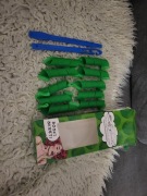 Papiloty 10 sztuk i szydełka