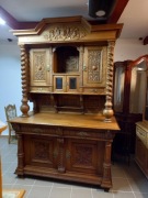 Kredens pomocnik zegar komplet mebli Gdańskich 