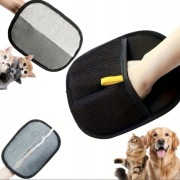 Rękawica do usuwania sierści psa kota szczotka 2w1