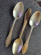 Łyżeczki posrebrzane Wellner Mozart patent 90 zestaw 3szt