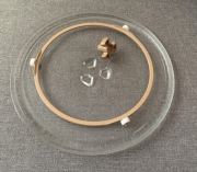 Talerz do mikrofalówki 24,5 cm + mocowanie + prowadnica komplet