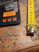 Srebrny łańcuszek Figaro 4mm 8.1 gr. Dł.49 cm 