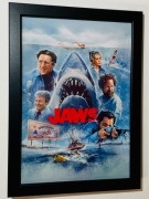 Plakat w ramce Szczęki kultowe kino prezent kolekcjonerski