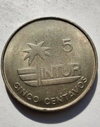 KUBA Cuba INTUR 5 Centavos 1981 ŁADNA 