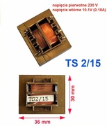 Transformatorek sieciowy TS 2/15 ( do druku ) 230V /  10,1V  2W