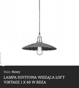 Lampa sufitowa wisząca LOFT VINTAGE, LUCE DESIGN 