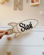 Dekoracja Rakieta imię dziecka