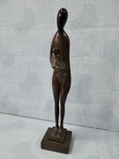 Stara figurka drewniana 