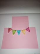 Ozdoba na tort, masa cukrowa, proporczyki