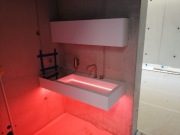 Blaty Łazienko na wymiar , umywalki Corian Krion