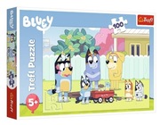 Trefl, Puzzle Bluey 100 el. Wesoły świat Bluey