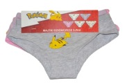 BAWEŁNIANE MAJTKI DZIEWCZĘCE POKEMON 110/116. Kup 3 a 4 gratis 