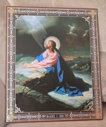 DUŻA Ikona Obraz Jezus Chrystus Modlitwa o KIELICH. 