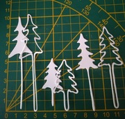 Scrapki choinki, Boże Narodzenie,zestaw 2szt..