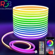 Neon LED RGB IP65 – Sterowanie Aplikacją i Pilotem