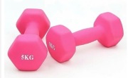 Zestaw różowe  hantle 10kg