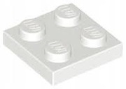 LEGO PŁYTKA 2X2 BIAŁY 