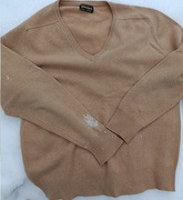 Sweter  męski w serek kaszmirowy , kolor ecru? rozmiar jak 58