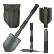 Saperka Łopata Wojskowa składana kilof piła Mil-Tec Mini + Pokrowiec Olive