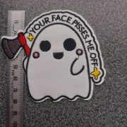 Morale Patch/Naszywka  DUSZEK Z TOPORKIEM  (rewers z klejem)