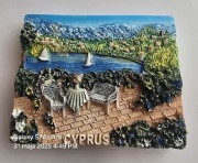Magnes ceramiczny na lodówkę CYPRUS Cypr Morze Śródziemne(17) 