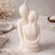 Romantyczna świeczka zapachowa - "Zakochana para", różne kolory i zapachy