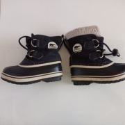 Sorel Śniegowce czarne Koza Unisex r 25 Buty Zimowe Ocieplane Wodoodporne