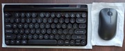 Klawiatura i mysz bezprzewodowa - vintage - okrągłe klawisze