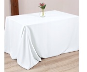 Obrus Gładki Plamoodporny Aurora 2000 Biały Duży Rozmiar 200x600 cm