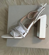 Buty na obcasie Even&Odd białe eleganckie