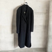 Płaszcz XXL wełna kaszmir Daston szary czarny