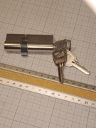 Wkładka patentowa SOBINCO 30/45mm chrom 3 klucze