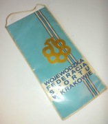 Proporczyk Wojewódzka Federacja Sportu Kraków herb 1973
